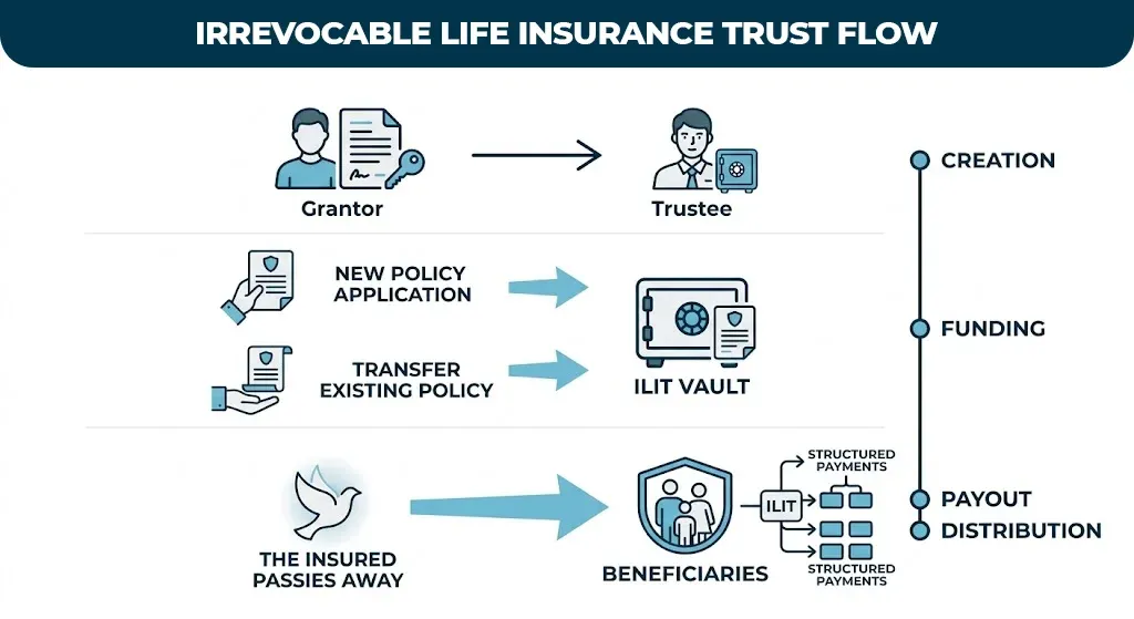 irrevocable-life-insurance-trust-flow